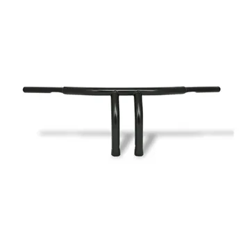 cafe 4 racer - Fat 1-1/4" Tiller bar, 10" rise, black - MCS H&D & Custom 