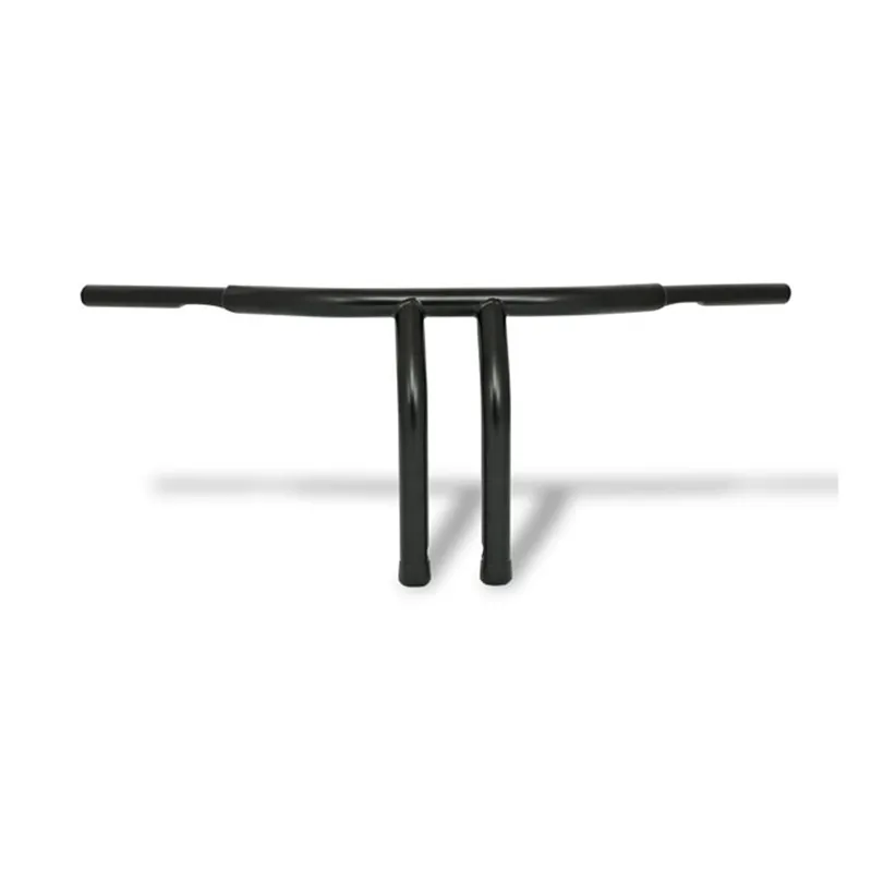cafe 4 racer - Fat 1-1/4" Tiller bar, 12" rise, black - MCS H&D & Custom 