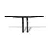 cafe 4 racer - Fat 1-1/4" Tiller bar, 12" rise, black - MCS H&D & Custom 