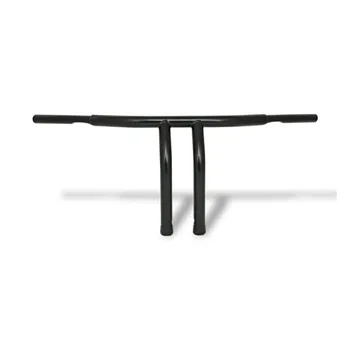 cafe 4 racer - Fat 1-1/4" Tiller bar, 12" rise, black - MCS H&D & Custom 