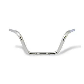 cafe 4 racer - Burly, Dominator raked 1-1/4" T-bar 12” rise. Matte black - BURLY H&D & Custom 