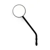 cafe 4 racer - Steel 3" round mirror. Black, long stem - MCS Standard mirrors 