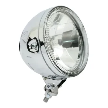 cafe 4 racer - HIGHSIDER 5 3/4 inch LED Headlight ATLANTA black/chrome - Highsider Headlights bottom mount 