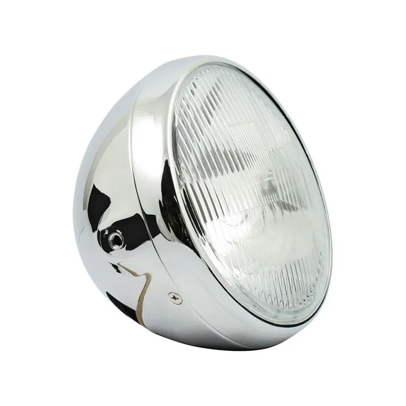 cafe 4 racer - 7 INCH BRITISH STYLE HEADLAMP - MCS Headlights side mount 
