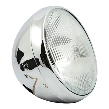 cafe 4 racer - 7 INCH BRITISH STYLE HEADLAMP - MCS Headlights side mount 