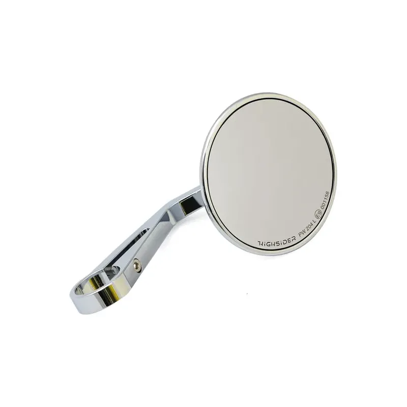 cafe 4 racer - Montana Round mirror, clamp-on, L&R. Chrome - MCS Standard mirrors 