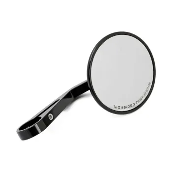 cafe 4 racer - Small rectangular mirror. Short stem, chrome - MCS Standard mirrors 