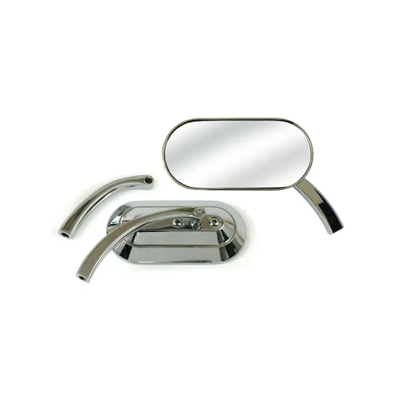 cafe 4 racer - Custom Oval mirror. Chrome - MCS Standard mirrors 