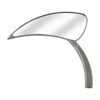 cafe 4 racer - 4" okrúhle zrkadlo na mieru, ľavé, 10 mm. Chróm - MCS Štandardné zrkadlá 