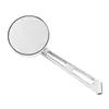 cafe 4 racer - Mini-Round aluminum mirror. Chrome, long stem, L&R - MCS Standard mirrors 