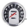 cafe 4 racer - FL speedometer, 62-67 electra face, black/silver. 2:1 MPH - MCS Analog speedometers 