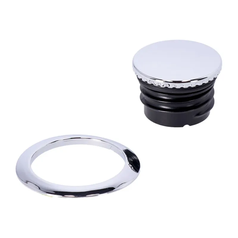 cafe 4 racer - Pop-up gas cap set. Chrome - MCS Fuel Caps 