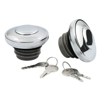 cafe 4 racer - Tank filler cap for Yamaha motorbikes with quick release machined from billet aluminium, Accossato brand code FC144 - Accossato  Fuel Caps 