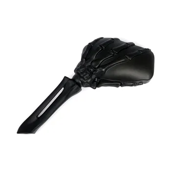 cafe 4 racer - Skeleton mirror set, full black - MCS Standard mirrors 