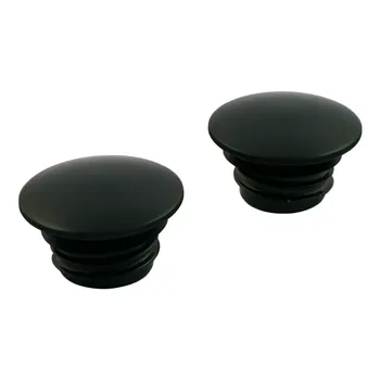 cafe 4 racer - BLACK GAS CAP SET, DOMED - MCS Fuel Caps 