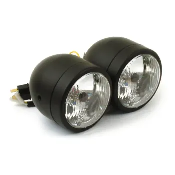 cafe 4 racer - Headlamp assembly, V-Rod UNI and for 02-10 VRSCA V-Rod models - MCS Headlights side mount 