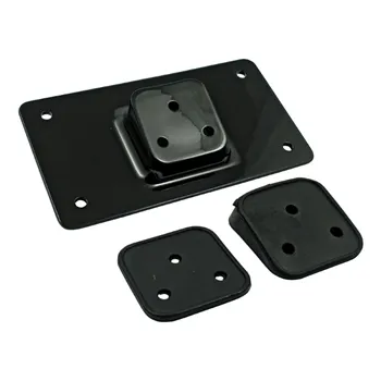 License plate bracket, Flat. Black