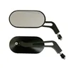 cafe 4 racer - Oval mirror set aluminum black - MCS Standard mirrors 