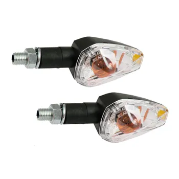 cafe 4 racer - Big Peak turn signal set, 20mm stem. Black - MCS Standard indicators 