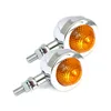 Bullet turn signals, pointed lens. Chrome