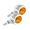 cafe 4 racer - Bullet turn signals, flat lens. Chrome - MCS Standard indicators 