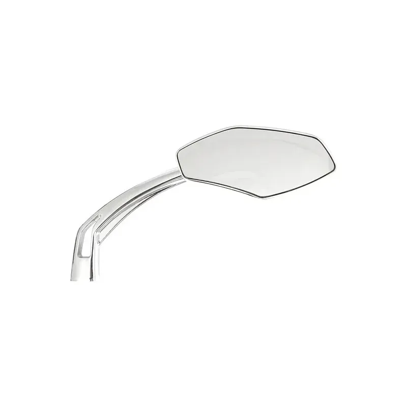 cafe 4 racer - Luca mirror set, 10mm. Chrome, clear glass - MCS Standard mirrors 