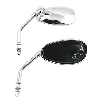 cafe 4 racer - Blind Spot mirror set. Chrome - MCS Standard mirrors 