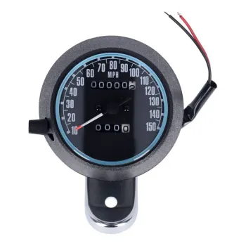 cafe 4 racer - FL speedometer, 85-up face, black. 2:1 MPH - MCS Analog speedometers 