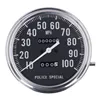 Tachometer FL, policajný, čierny. 2:1 MPH
