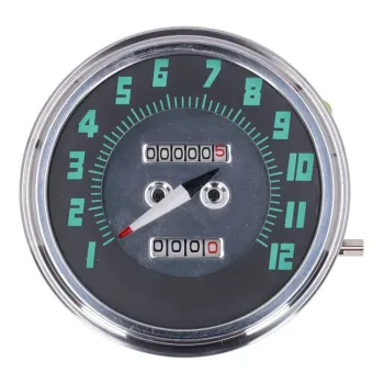 cafe 4 racer - Elektronický rýchlomer. 60 mm. Čierna plocha - MCS Analógové rýchlomery 