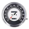 cafe 4 racer - FL speedometer, 68-72 face, black/silver. 1:1 MPH - MCS Analog speedometers 