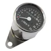 Mini speedometer, 2:1 mph chrome with black face plate