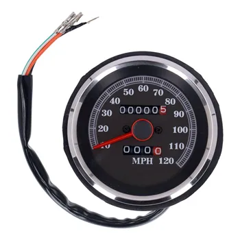 cafe 4 racer - SPEEDOMETER 120 MPH FACE - MCS Analog speedometers 