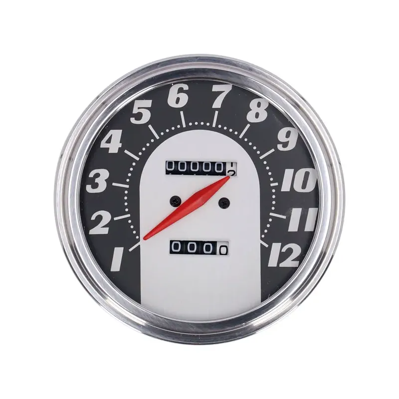FL speedometer, 62-67 face, black/silver. 2.24:1 MPH