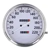 cafe 4 racer - FL speedometer, 36-40 face, White. 2:1 KMH - MCS Analog speedometers 