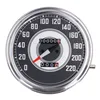 cafe 4 racer - FL speedometer, 41-45 face, silver/black. 1:1 KMH - MCS Analog speedometers 