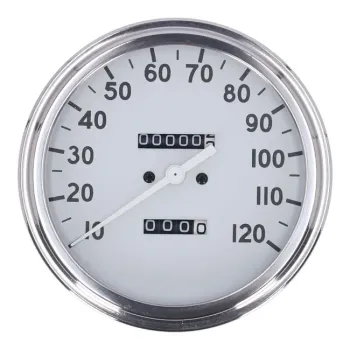 cafe 4 racer - Stoker, electronic speedometer. 60mm. Black face - MCS Analog speedometers 