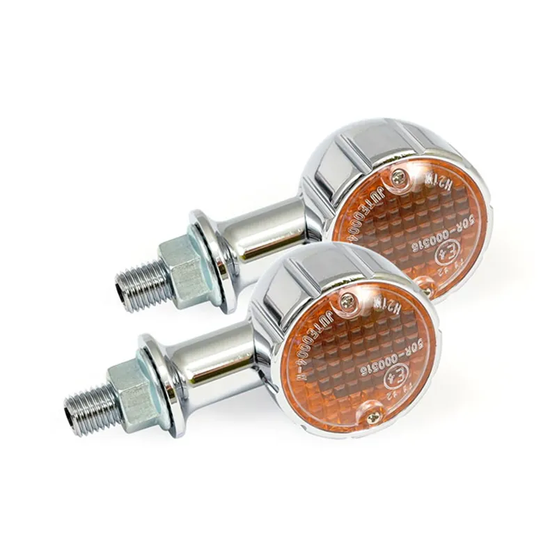 cafe 4 racer - Arizona, halogen turn signals. Chrome. 20mm stem - MCS Standard indicators 