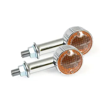 cafe 4 racer - Arizona, halogen turn signals. Chrome. 40mm stem - MCS Standard indicators 
