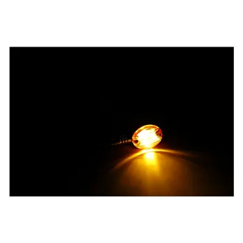 cafe 4 racer - Micro-Flash, halogen turn signal. Chrome. Amber lens - MCS Standard indicators 