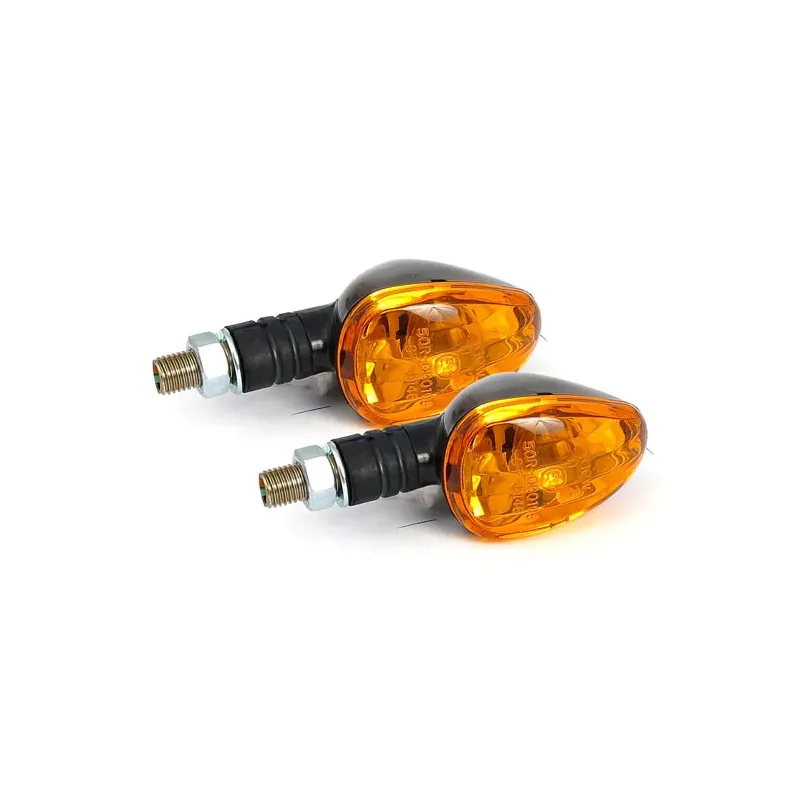 cafe 4 racer - Little Duke, mini turn signals. Black - MCS Standard indicators 