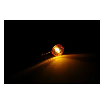 cafe 4 racer - Mini Bullet, halogen turn signals. Chrome, plain - MCS Standard indicators 