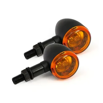 cafe 4 racer - Bullet Atto LED-indicator from Kellermann, black, clear lens - Kellermann Standard indicators 