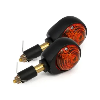 cafe 4 racer - Highsider Mono LED Turn Signal chrome - Highsider Bar end indicators 4054783024582