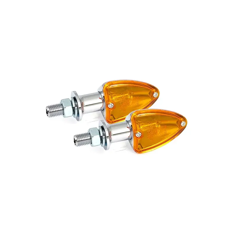 cafe 4 racer - Milano, halogen turn signals. Chrome - MCS Standard indicators 