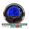 cafe 4 racer - Acewell MD052-253 Chrome ring 52mm - Acewell  Digital speedometers 