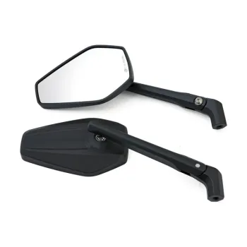 cafe 4 racer - H-D style mirror set. Chrome - MCS Standard mirrors 