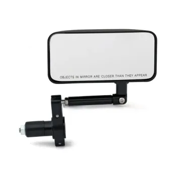 cafe 4 racer - Universal Mirror "Como" Black Aluminum Pair Adapter 2 x M10-R + 1 x - HS MOTO Germany Standard mirrors 4251352636768