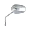 cafe 4 racer - Riptide tapered mirror set, long stem. Chrome - MCS Standard mirrors 