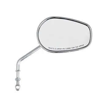 cafe 4 racer - Riptide tapered mirror set, long stem. Chrome - MCS Standard mirrors 